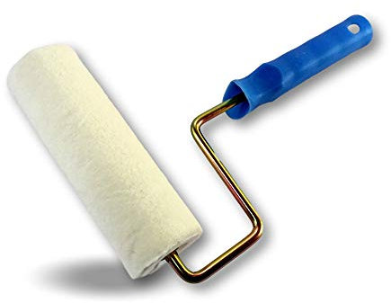 Rouleau peinture laqueur velours | Lot de 10 | Ø alésage 8 mm | Largeur rouleau 180 mm | Sols murs plafonds grandes surfaces | Kibros R_422_180x10