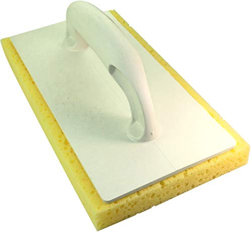 AERZETIX - Llana/Talocha de Esponja 270x140mm para Limpieza/Limpiar Las Juntas de Azulejos - Espesor de Esponja 20mm - Loza de Barro - Mango de plástico - Herramienta Manual - en Poliuretano - C45936