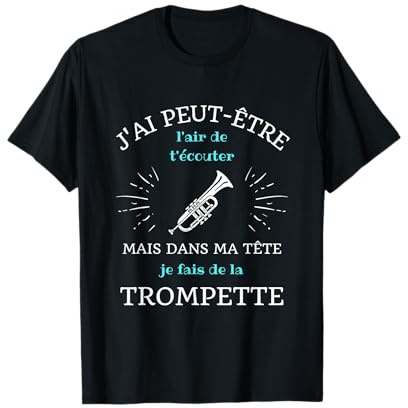 Dans ma tête trompette humour trompette homme humoristique T-Shirt