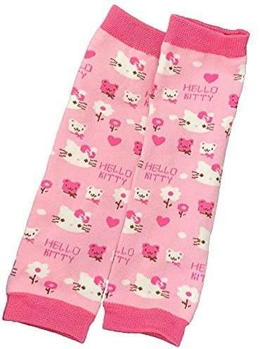 GSTARL Y2K Gothic Arm Cover Pink KT Cat Arm Warmer Punk Cute Knitted Arm Sleeves Fingerless Gloves for Women Egirl (Pink)