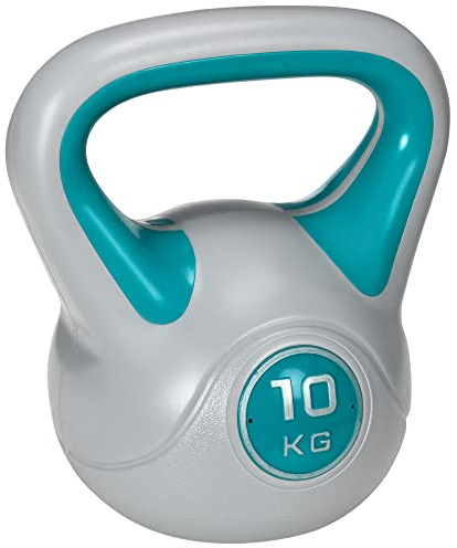 SPORTNOW Kettlebell 10 KG, Bodenschonende Kugelhantel, Schwunghantel Gewichtkugel für freies Gewichtstraining, Krafttraining, Gewichtheben, Ausdauer, Fitness, Blau