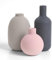 Winter Shore Set Vasi Decorativi in Ceramica [3 Pezzi] - Vasi Ceramica per Soggiorno, Tavolo da Pranzo, Cucina e Camino - Set di Vasi Moderni e Minimalisti - Vasi Diritti, Ovali e a Forma di Sfera