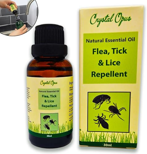 Flea, Tick & Lice Repellent Spray for Dog, Cat & All Animal Bugs. Makes 10 litres. 100% Natural Tried & Trusted Essential Oil Blend. Highly Effective, Humane, Beautifully Smelling & Safe Deterrent.