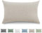 TOCOMOA Kissenbezug 40x70 cm 2er Set - 100% Gewaschene Baumwolle Kissenbezüge Oeko-TEX Zertifiziert, Leinenoptik und Atmungsaktiv Kissenhülle, Dunkel Beige Kopfkissenbezug mit Reißverschluss