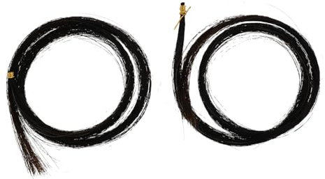 Parliky Professionelle Bogenhaare Aus Langlebigem Rosshaar Schwarzes Reparaturzubehör Für Bögen Geeignet Für Schule Praxis Zuhause Formbeständig Praktisch Und Robust