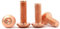 Kupfer-Rundkopf-Innensechskantschraube Leitfähigkeits-Sechskant-Maschinenschraube M3 - M8, M5 (5pcs)