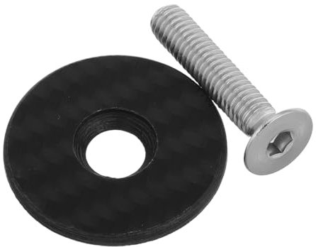 MUSISALY 1 Satz Fahrradschaftabdeckung Fahrrad-fahrradteile Austausch Der Oberen Kappe des Fahrradsteuersatzes Vorderradgabel-vorbau-abdeckkappen Fahrrad-vorbauabdeckung Kohlefaser