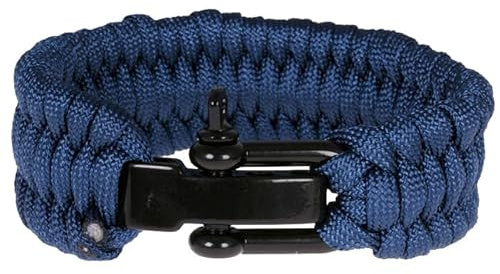 LGT Jewels marint armband marinblått, 22cm, Rostfritt stålnylon