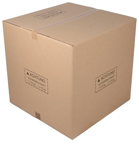 BB-Verpackungen 10x Faltkarton Amazon FBA Karton 600x600x600mm (10 Stück) 2-wellig mit Heavy Mark - robust, sicher, versandoptimiert und aus recyceltem Material