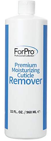 ForPro Professional Collection Premium Moisturizing Cuticle Remover, Softens and Hydrates Cuticles for Easy Removal, Includes Glycerin and Mineral Oil, 32 Oz.
