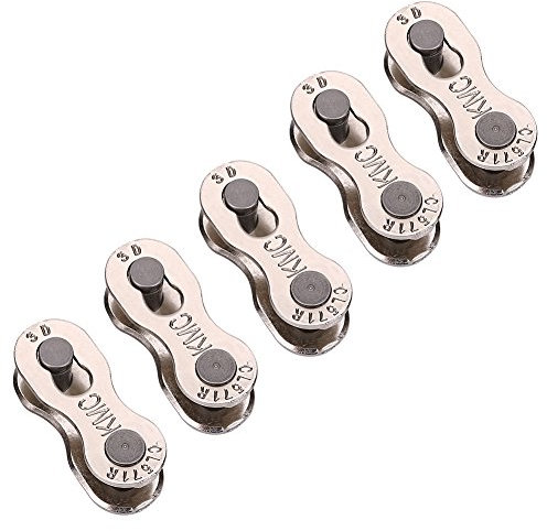 Qiterr 5 Paar Fahrrad Kettenglied, Heavy Duty Bikcycle Quick Release Ketten Mater Links Magic Joint Connector für 8/9/10 Geschwindigkeit(8/7/6 Geschwindigkeit)