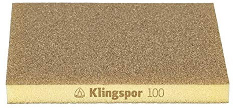 Klingspor 348418 AN 400 Griglia Abrasiva per Pittura/Lacca, Stucco/Rivestimento in Gel/Gesso/Pannelli in Cartongesso/Materiali compositi/Materiali con legno, 115 mm larghezza, 10000 mm lunghezza, 120