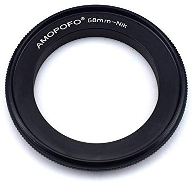58mm Filter Thread Macro Reverse Mount Ring,for Nikon D7500 D7100 D7000 D5600 D5200 D500 D90 D810A,D7200,D5500,D750,D810,D5300,D3300,DF,D5 D4S D4 D4 D3X D3S D610 Camera,Macro Shoot