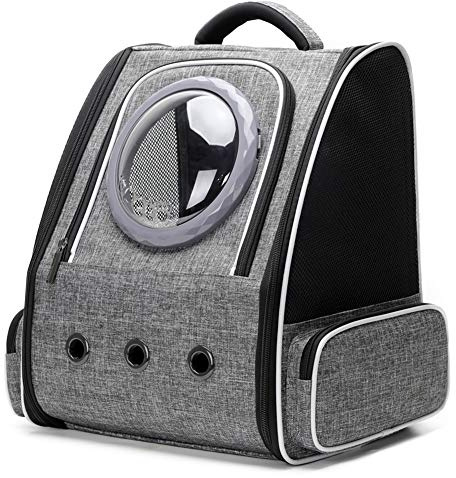 Sac à Dos à Bulles pour Chat, Capsule Spatiale, Astronaute, Sac à Dos pour Chat et Chaton de Petite Taille jusqu'à 7 kg, Sac de Transport approuvé par Les compagnies aériennes pour Les Voyages