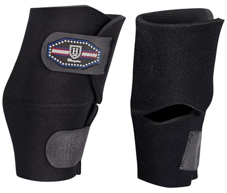 Harrison Howard Equine Knee Boot Superb Protection Non-Slip Interior Surface Cut-Out Opening for Horse