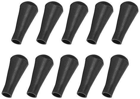 10pcs Rubber Arrowhead, Outdoor Soft Rubber Broadhead, Flexible Rubber Material for Glass Fiber Shaft Carbon Shaft(black, 8mm)