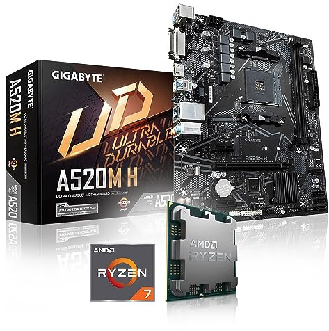 Memory PC Kit d'évolution PC Ryzen 7 5800X 8X 3.8 GHz, GIGABYTE A520M H, Entièrement assemblé et testé.