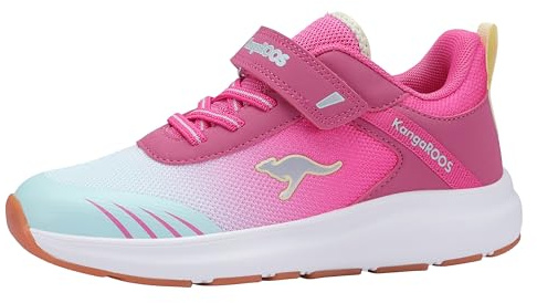 KangaROOS KB-rida Ev, Scarpe da Ginnastica per Ambienti Interni, Margherita Rosa Menta, 39 EU