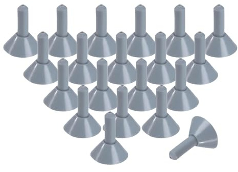 Baoblaze Tent Poles Tips Protector Versatile Decor Accessories Antithunder Tarp Poles Tip Covers Lightning Cap for Canopy Awning (Grey-20pcs)