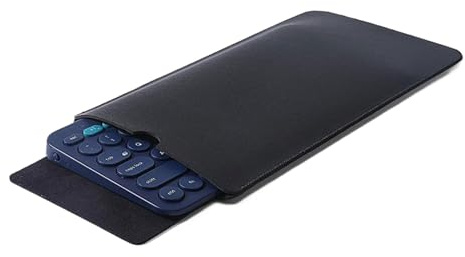 Tangentbordsfodral läder, 29,8 x 15 cm dammtätt tangentbordsskydd, tangentbordsväska, bärbart tangentbordsskydd, dammskydd bärbart resefodral för laptop tangentbords