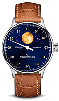 MeisterSinger Lunascope LS908G Einzeiger Automatikuhr
