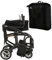 MobiQuip 8kg Travel Wheelchair, Ultra Lightweight, Compact, Folding Wheel Chair, Attendant-Propelled, Light Aluminium Frame, Portable Transit Mobility Wheelchair with Carry Bag