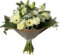 Fresh White Serenity Rose and Lilies Bouquet Prime – Elegant White Roses, Lilies, Carnations, and Gerberas | Perfect for Birthdays, Christmas, and Winter Occasions