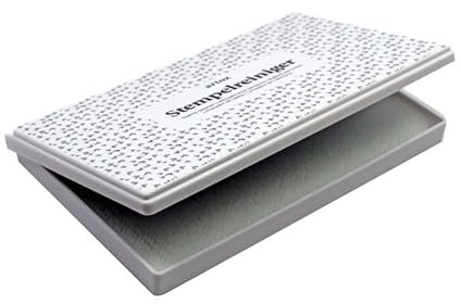 Artoz Stämpelrengörare – 186 x 123 x 19 mm – för rengöring av stämplar – neutral stämpeldyna – lämplig för vattenlösliga färger