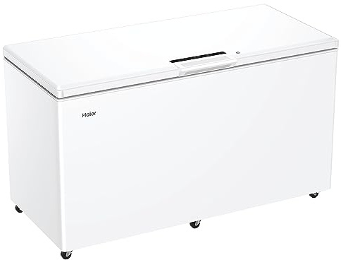 Haier Series 7 Freestanding Chest Freezer, 508L Capacity, E Class, Extreme Cold Shield, Fast Freeze Technology, Antibacterial & Anti-Mould Gasket, LED Light, White, 154.5x75x84.5 cm - HCE520EK