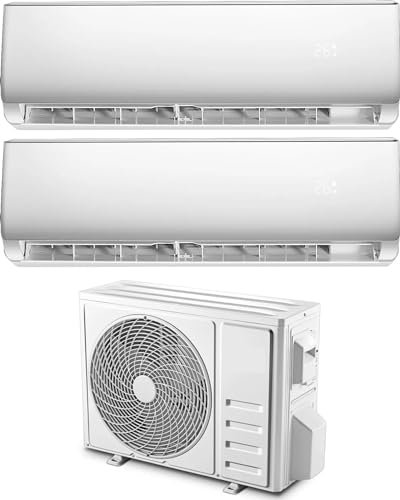 Akai MISTRAL120932K-TL Serie Superior, Climatizzatore Dual split, 9000+12000 Btu, Inverter, Classe enegertica A++/A+