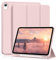 ZKTUYU Case for iPad (A16) 11th Generation 11 inch 2025, iPad 10th Generation Case 10.9 inch 2022, Slim Tti-fold Stand Cover with Pencil Holder, Support Touch ID, Auto Wake/Sleep, Pink