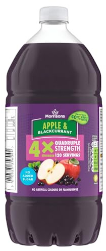 Morrisons Quadruple Strength Apple & Blackcurrant Squash 1.5l