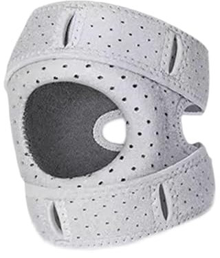 Perfeclan Knee Pad Support Sleeve Breathable Shockproof Protection Knee Brace for Weight Lifting Workout Sports Riding Gymathletics, Grey