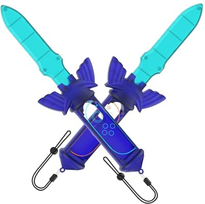 SHEAWA 2PCS Sword Handles Accessories for Switch 2 - Compatible with Zelda Skyward Sword & Switch Sports Games, Sword Grip For JoyCon Grip