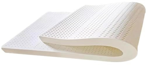 Matelas en Latex 100% Naturel, Ferme, pour Un Sommeil Frais Et Un Bon Maintien, avec Un Surmatelas en Latex Naturel Épais,7.5cm,60x160cm(23X63in)