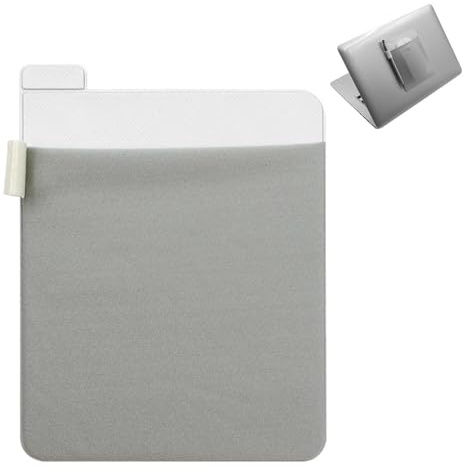 Borsa portaoggetti autoadesiva per laptop | Organizer elettronico Borsa tascabile riutilizzabile | Compatibile con laptop, ebook, computer, tablet, viaggi, ufficio, uso domestico, tecnico compatto