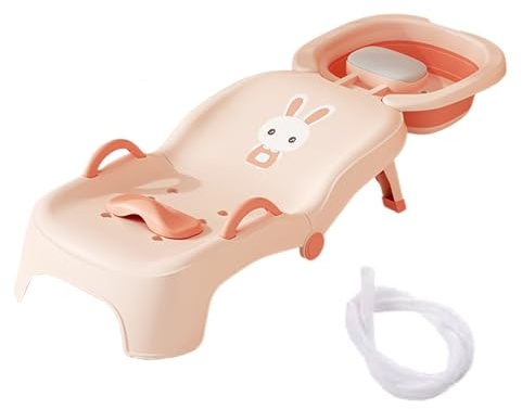 Silla de champú - Zapato de pelo plegable para el cabello, enjuague de baño ajustable | Silla reclinable de estilo salón para niños, niñas, de 0 a 10 años, baño, aseo, ut