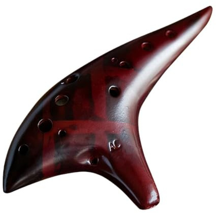 Alto C Ceramic Ocarina 12 Hole Ocarina Ceramic Alto C ToneOcarina Instrument Vessel Flute Wind Musical for Begin for Beginners Adults