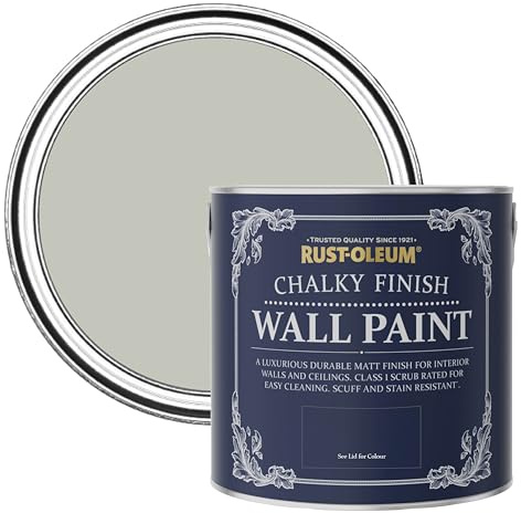 Rust-Oleum Grey Matt Emulsion Wall Paint - Tyne Fog 2.5L