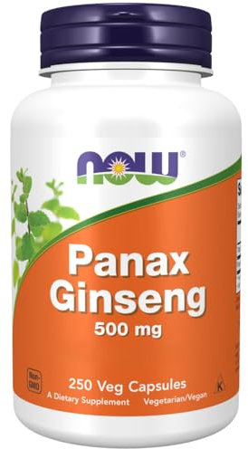 Now Foods, Panax Ginseng Extract, 500mg, 250 Capsules végétaliennes, Testé en Laboratoire, Sans Gluten, Sans Soja, Végétarien, Sans OGM