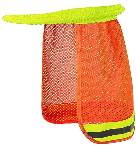 PATIKIL Protector solar para el cuello, visera de alta visibilidad, ala de casco duro para construcción