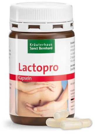LactoPro Cápsulas Probiótico con 1.000 Millones de Fermentos Lácticos por Cápsula, 5 Cepas de Lactobacillus y Bifidobacterias, Zinc, Fabricado en Alemania – 120 Cápsulas