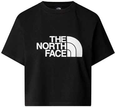 The North Face Women's S/S Cropped Easy T-Shirt, TNF Black, S