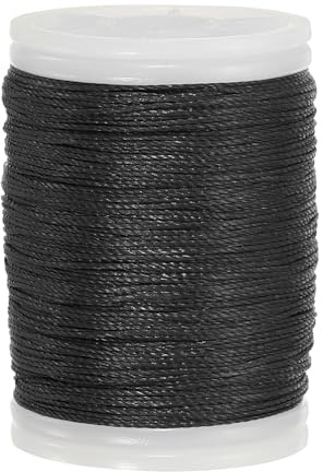 sourcing map Archery Recurve Bow String Serving Thread 120 Yard / 110 m Nylon Bowstring for Recurve Bow Compound Tying Sight Nock Point (Black)