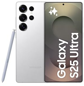 Samsung Galaxy S25 Ultra 5G SM-S938B/DS 256GB 12GB Dual SIM Factory Unlocked GSM Smartphone, 6.9 120Hz AMOLED Display, 200MP Camera - International Version (Titanium White Silver)
