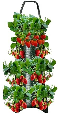 Sacco Terricio Da Coltivazione Fragole, sacchis Per Coltivazione Fragole Da Appendere, Contenitore Per Piantare Fragole, Multifunzione, Per Ortaggi, Fiori, Piante Da Giardino, Erbe Aromatiche