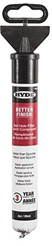 Hyde 09914 Better Finish Nail Hole Filler and Joint Compound Tube, White, 3 Oz