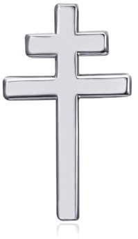 BOBIJOO Jewelry - Pins croix de Lorraine 20mm Epinglette Résistance France Libre Métal Argent