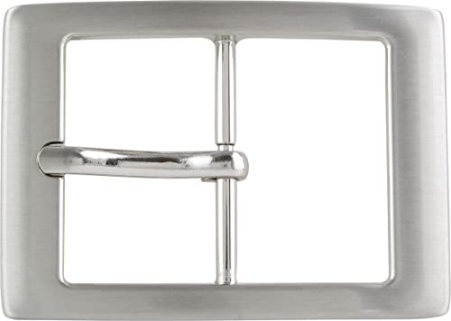 Fibbia per cintura 4,0 cm | fibbia intercambiabile per cintura 40mm solida | fibbia a spillo | cintura intercambiabile fino a 4cm | argento