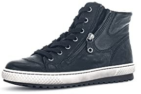 Gabor Damen Schnürstiefeletten, Frauen Schnürboots,Wechselfußbett,Warmfutter,Winterstiefeletten,Winterschuhe,schwarz (FU:Natur),40.5 EU / 7 UK